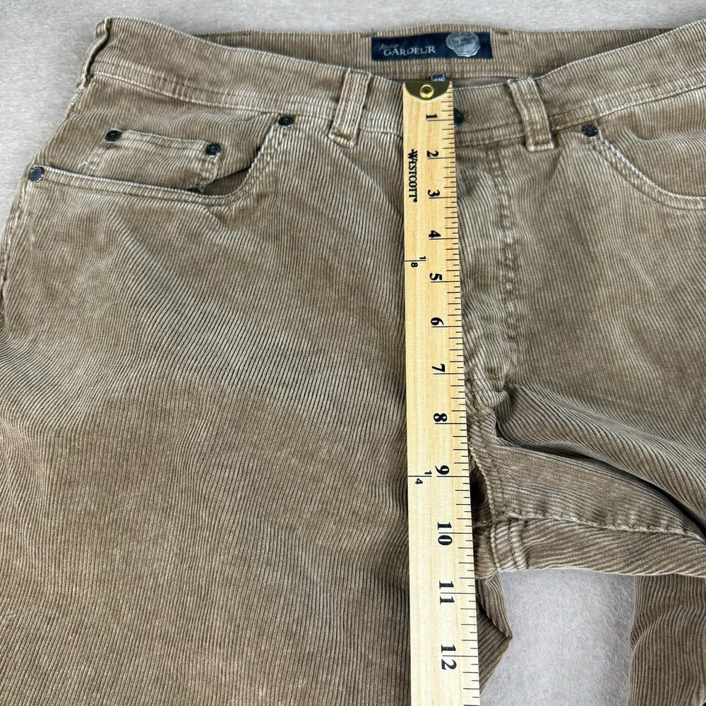 Atelier‎ Gardeur Corduroy Pants Men's 35/34 Brown Nevio-1 Regular Fit Mid Rise - Picture 12 of 14